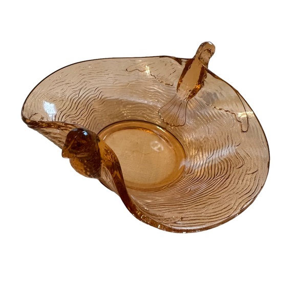 Vintage Hummingbird Glass Candy Dish - Picture 4 of 8